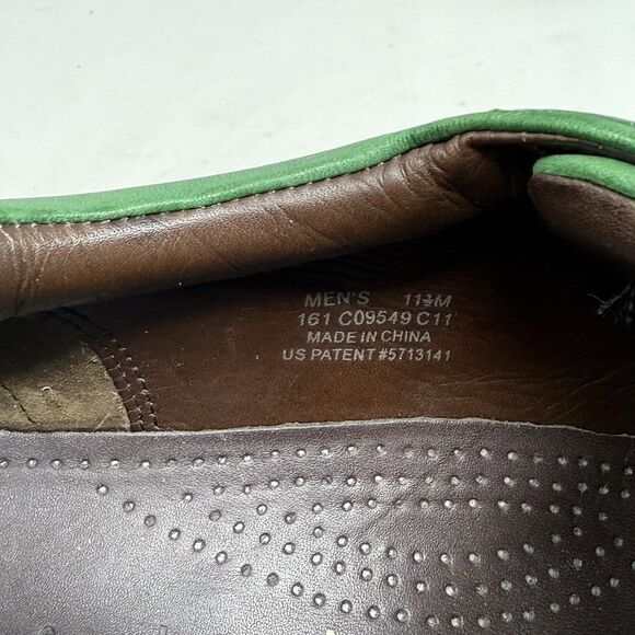 Cole Haan Air Conner Shoes Mens 11.5 M Green Leather Casual Comfort Sneakers - Picture 13 of 16